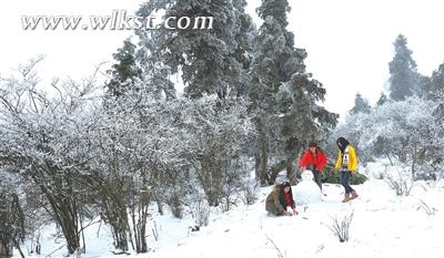 冰天雪地的童话世界  武隆旅游 武隆